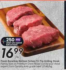 Sobeys Fresh Boneless Bottom Sirloin Tri Tip Grilling Steak offer