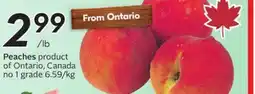 Sobeys Peaches offer
