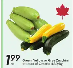 Sobeys Green, Yellow or Grey Zucchini offer