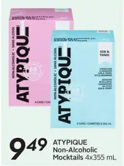 Sobeys ATYPIQUE Non-Alcoholic Mocktails offer