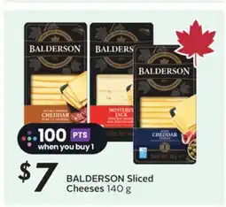 Sobeys BALDERSON Sliced Cheeses offer
