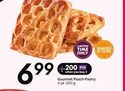 Sobeys Gourmet Peach Pastry offer
