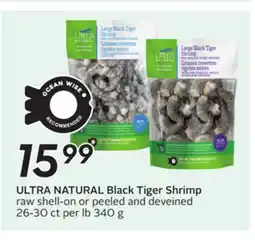 Sobeys ULTRA NATURAL Black Tiger Shrimp offer