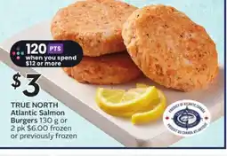 Sobeys TRUE NORTH Atlantic Salmon Burgers offer