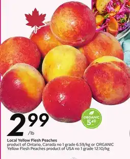 Sobeys Local Yellow Flesh Peaches offer