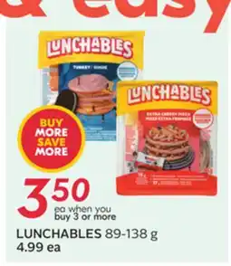 Sobeys LUNCHABLES offer