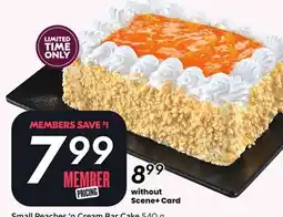 Sobeys Small Peaches'n Cream Bar Cake offer