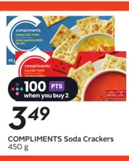 Sobeys COMPLIMENTS Soda Crackers offer
