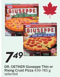 Sobeys DR. OETKER Giuseppe Thin or Rising Crust Pizza offer
