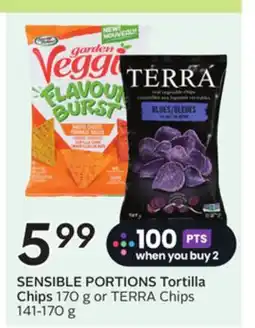 Sobeys SENSIBLE PORTIONS Tortilla Chips offer