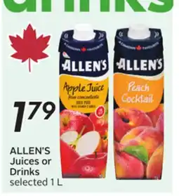 Sobeys ALLEN'S Juices or Drinks offer