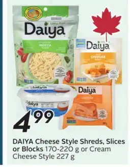 Sobeys DAIYA Cheese Style Shreds, Slices or Blocks offer