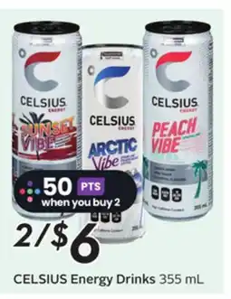Sobeys CELSIUS Energy Drinks offer