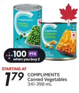 Sobeys COMPLIMENTS Canned Vegetables offer