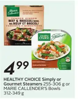 Sobeys HEALTHY CHOICE Simply or Gourmet Steamers offer