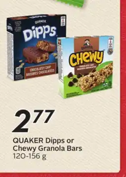 Sobeys QUAKER Dipps or Chewy Granola Bars offer