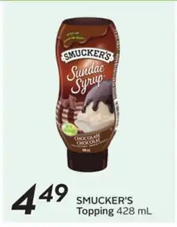 Sobeys SMUCKER'S Topping offer