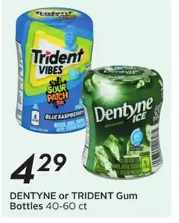 Sobeys DENTYNE or TRIDENT Gum Bottles offer