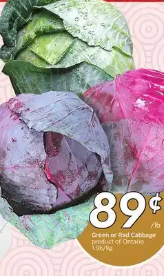 Sobeys Green or Red Cabbage offer