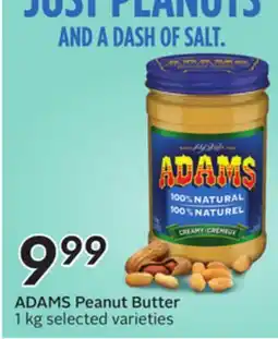 Sobeys ADAMS Peanut Butter offer