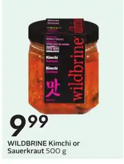 Sobeys WILDBRINE Kimchi or Sauerkraut offer