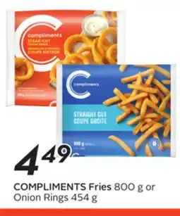 Sobeys COMPLIMENTS Fries offer