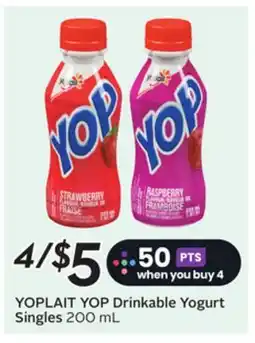 Sobeys YOPLAIT YOP Drinkable Yogurt Singles offer