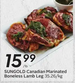 Sobeys SUNGOLD Canadian Marinated Boneless Lamb Leg offer