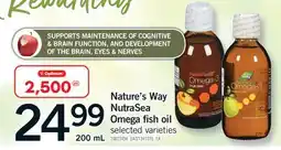 Fortinos NATURE'S WAY NUTRASEA OMEGA FISH OIL offer
