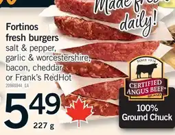 Fortinos Fortinos fresh burgers, 227 g offer