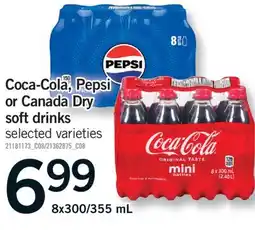 Fortinos COCA-COLA , PEPSI OR CANADA DRY SOFT DRINKS offer