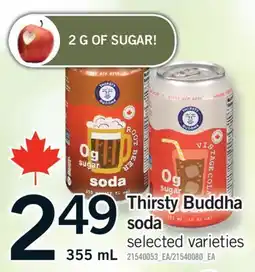 Fortinos THIRSTY BUDDHA SODA, 355 ML offer