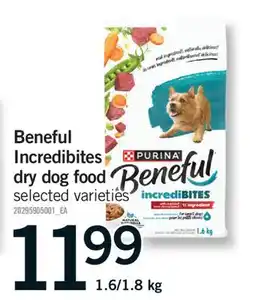 Fortinos BENEFUL INCREDIBITES DRY DOG FOOD, 1.6/1.8 kg offer