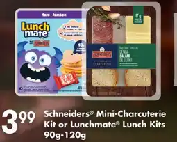 Fortinos SCHNEIDERS MINI-CHARCUTERIE KIT OR LUNCHMATE LUNCH KITS, 90G-120G offer