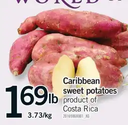 Fortinos Caribbean sweet potatoes offer