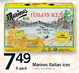 Fortinos MARINOS ITALIAN ICES, 6 PACK offer