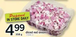 Fortinos DICED RED ONIONS, 358 G offer