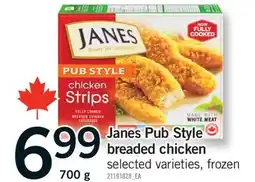 Fortinos JANES PUB STYLE BREADED CHICKEN, 700 g offer
