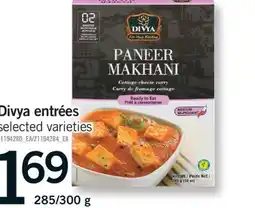 Fortinos DIVYA ENTRÉES 285/300 G offer