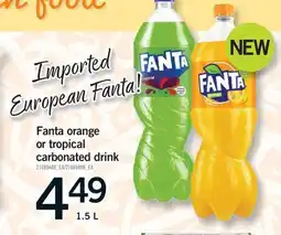 Fortinos FANTA ORANGE OR TROPICAL CARBONATED DRINK, 1.5 L offer