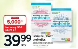 Fortinos GENUINE HEALTH PROBIOTICS, 30'S offer