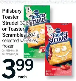 Fortinos PILLSBURY TOASTER STRUDEL, 326 G OR TOASTER SCRAMBLES, 204 G offer
