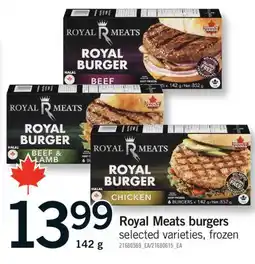 Fortinos ROYAL MEATS BURGERS, 142 G offer