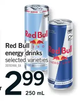Fortinos RED BULL ENERGY DRINKS, 250 ML offer