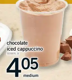 Fortinos CHOCOLATE ICED CAPPUCCINO, MEDIUM offer
