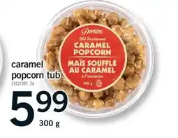 Fortinos CARAMEL POPCORN TUB, 300 G offer