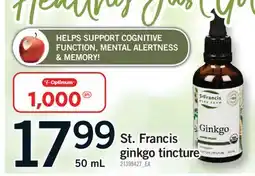Fortinos ST. FRANCIS GINKGO TINCTURE, 50 ML offer