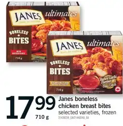 Fortinos JANES BONELESS CHICKEN BREAST BITES, 710 G offer