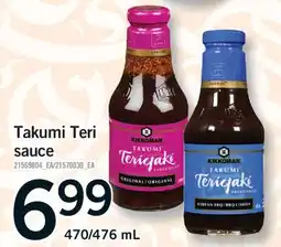 Fortinos TAKUMI TERI SAUCE, 470/476 ML offer