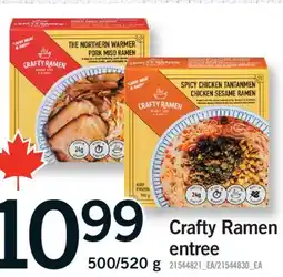 Fortinos CRAFTY RAMEN ENTREE, 500/520 G offer